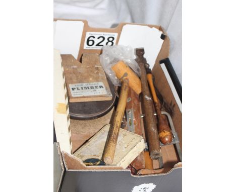 Box of assorted hobbyist's tools 
