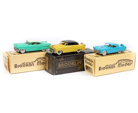 3 Brooklin Collection. 1956 Ford Thunderbird BRK13X. CTCI International Convention Williamsburg 1990. In bright blue with cre