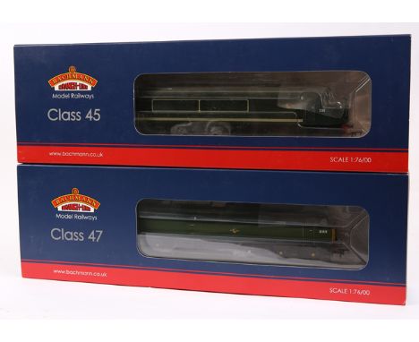 2 Bachmann Branch-Line OO gauge locomotives. BR class 45 diesel (32-679) RN 95. Plus a BR class 47 diesel (32-804) RN 1572. B