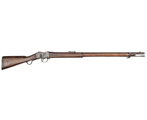A .577/450” Mark I Martini Henry rifle,  49” overall, barrel 33¼” with ordnance proofs and inspector’s marks (faint), and sta