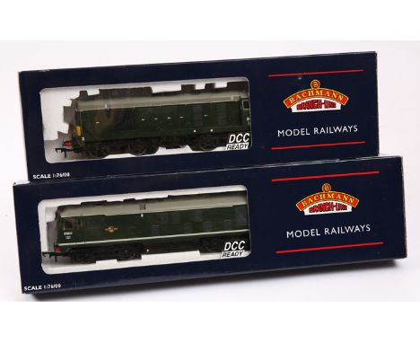 2 Bachmann Branch-Line OO gauge locomotives. BR class 20 diesel (32-034) RN 8164, green box head code. Plus a BR class 24  Bo