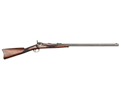 A good .40-65” Springfield Model 1873 “trap door” sporting rifle, number 25904, 49½” overall, heavy octagonal barrel 30” stam