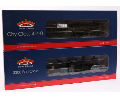 2 Bachmann Branch-Line OO gauge steam locomotives. A Great Western City class 4-4-0 tender locomotive ‘City of Bath’ (31-726)