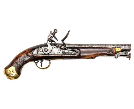 A .65” Tower New Land Pattern flintlock holster pistol, 15½” overall, barrel 9” with ordnance proofs, the bolted lock marked 