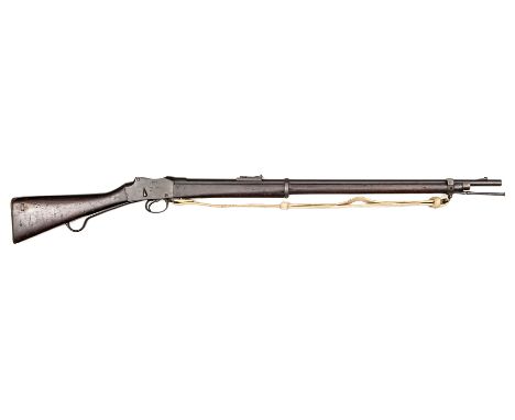 A .577/450” Mark IV Martini Henry rifle, 49” overall, barrel 33¼” with ordnance proofs and inspector’s marks and numbered 899