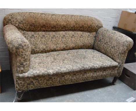 An early 20th century two seater sofa, 175cmW x 75cmD x 85cmH