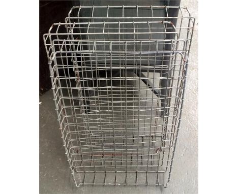 Three vintage bread racks, 75x45cm