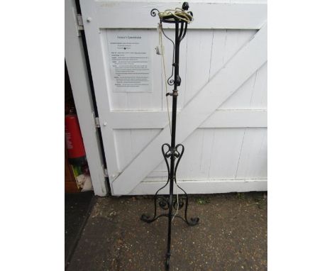 Wrought iron standard lamp (no plug)