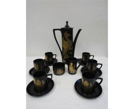 Portmeirion 'Pheonix' tea set for 6