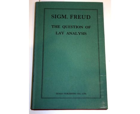 Sigmund Freud, The Question Of Lay Analysis, Hardback Book, Imago Publishing Company, First English Edition 1947 