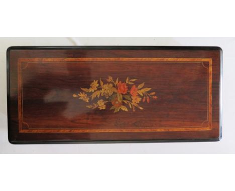 An Unusual Large Nineteenth Century Musical Box playing eight airs for the Arab export market, 66 x 30 cm