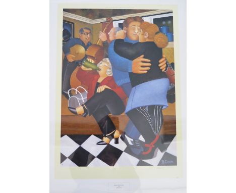 Beryl Cook, 'Shall we Dance', Print published by Alexander Gallery Publications Ltd. Bristol, 57x40cm, F&G. Blind stamped and