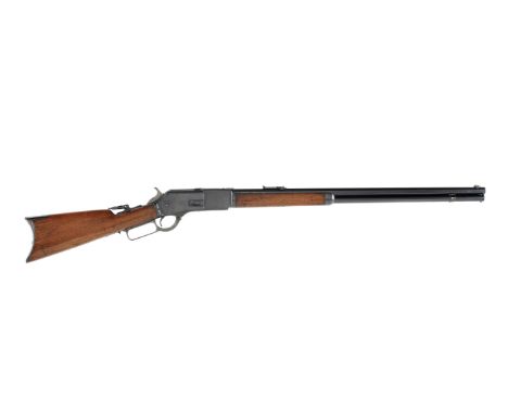 A .40-60 (WCF) 'Model 1876' lever-action rifle by Winchester, no. 28609The 'Third Model' receiver plain, refinished, the stoc