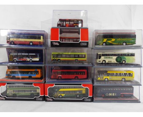 Corgi - thirteen boxed diecast model buses in 1:76 scale by The Corgi Omnibus Company comprising 42705, 42908, 43315, 42907, 