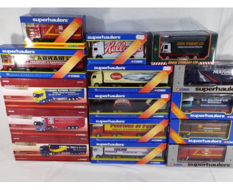 Corgi - fifteen boxed trucks, three from the Corgi Road Scene Series 1:76 scale comprising CC18201, CC18001 and 18101, also t