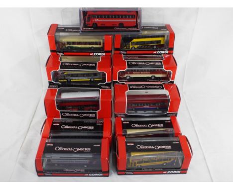 Corgi - eleven boxed 1:76 scale buses by The Original Omnibus Company comprising OM 44702, 44704, 42514, 43307, 43311, 43313,