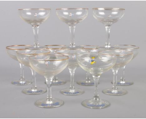 A collection of vintage Babycham drinking glasses (12).  