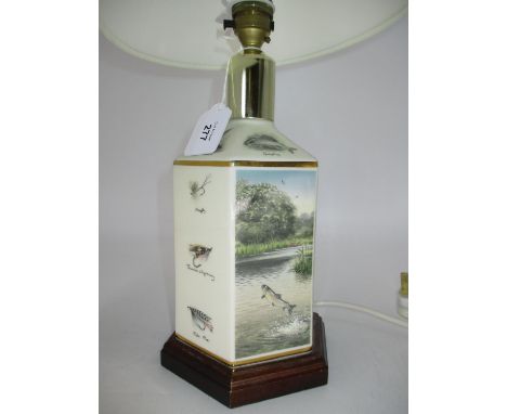 Fly Fishing Scene Table Lamp with Shade 