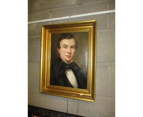 Oil on Board Portrait of a Gentleman, 38x28cm 