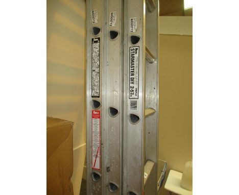 Abru Starmaster Triple Extending Ladder, approx extended length 6.35m, with a stand off 