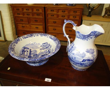 Spodes Italian Basin and Ewer 