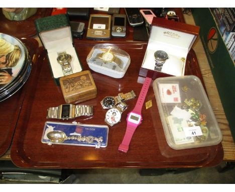 Rotary Watch and Others, Badges etc 