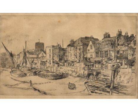 James&nbsp;Abbott McNeill Whistler RBA (1834-1903) - The Adam and Eve, Old Chelsea,&nbsp;artist's butterfly 'signature' withi