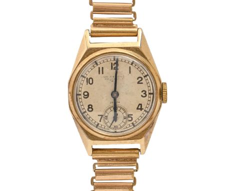 A Zenith gold lady's wristwatch, by Reid &amp; Sons, Newcastle, 26 x 28mm  In working order and good condition