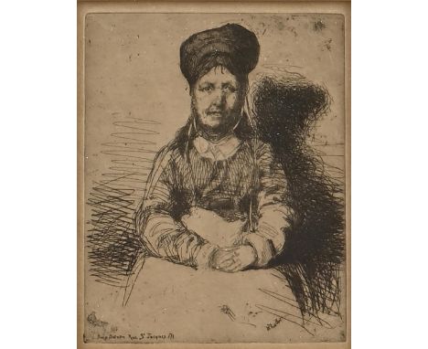 James&nbsp;Abbott McNeill Whistler RBA (1834-1903) -&nbsp;La Rétameuse, signed within the plate, lettered [Paris]:&nbsp;Imp. 