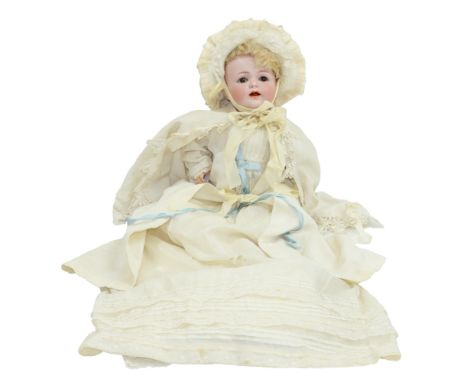 A Simon &amp; Halbig for Kammer &amp; Reinhardt bisque head character baby doll, model 122, c1915,&nbsp;with sleeping eyes, o