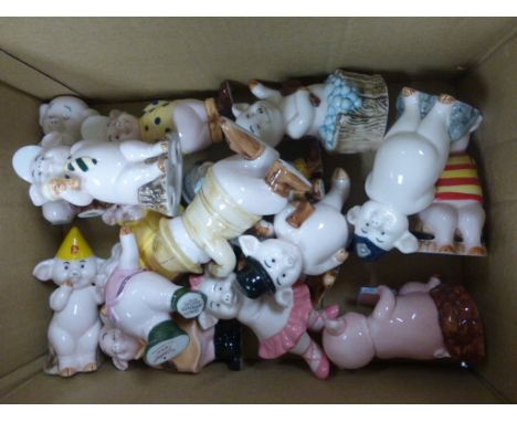 Collection of Ceramic ' Piggies ' Figures