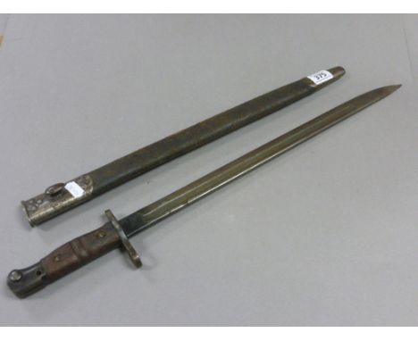 World War II (American) Remington Bayonet in Scabbard