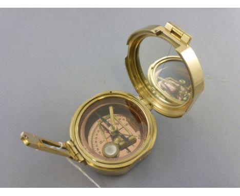 Brass cased compass by Ross of London