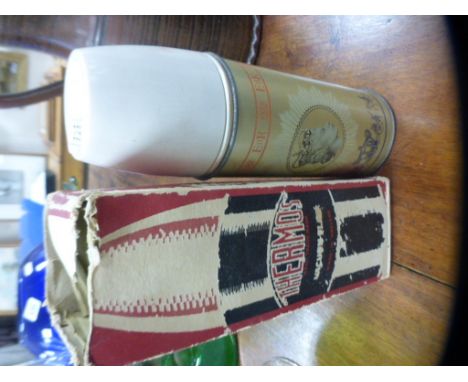 Vintage Thermos Flask commemorating the coronation of the Queen in original box
