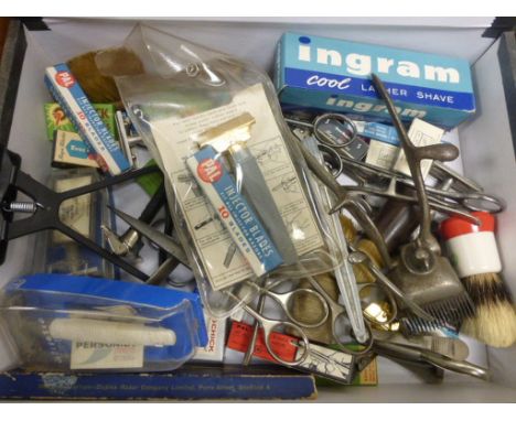 Collection of Vintage Shaving Equipment