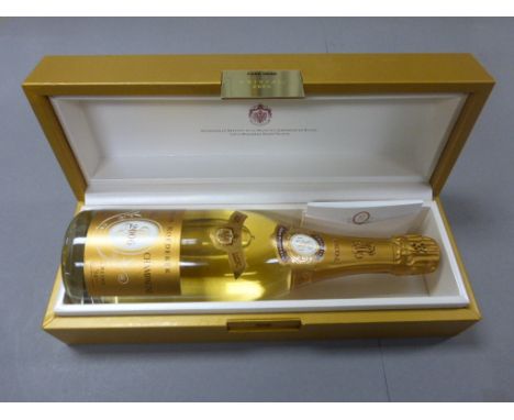 Boxed 750ml Bottle of Louis Roederer Cristal Champagne 2006 with leaflet