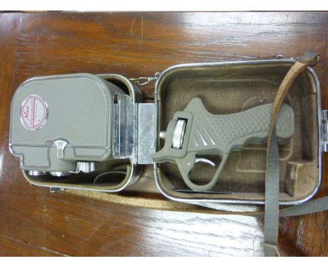 Vintage Cased German Nizo Cine Camera with Handle