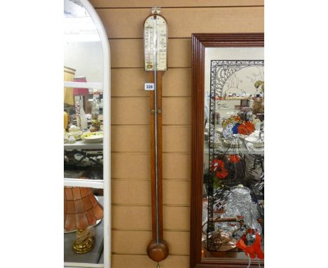 Antique stick barometer labelled 'Spencer &amp; Son, Dublin'