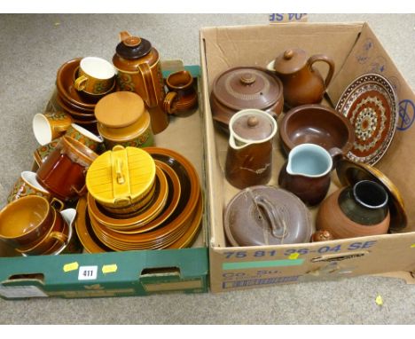 Good selection of Hornsea and other stoneware table crockery and storage containers