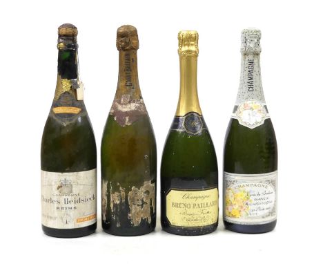 Charles Heidsieck demi-sec champagne, vintage unknown, one bottle; together with Bruno Paillard NV brut champagne, one bottle