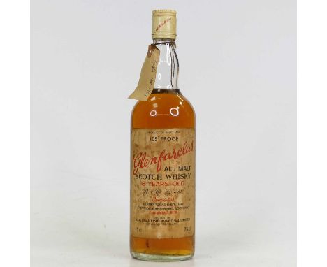 Glenfarclas 8 year old all malt Scotch whisky, 75cl, 105º proof, one bottle 