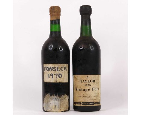 Taylor's vintage port, 1970, one bottle; and Fonseca vintage port, 1970, one bottle lacking label (2)