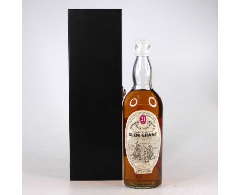 Glengrant 21 year old Highland malt Scotch whisky, 75.7cl, 70º proof, one bottle