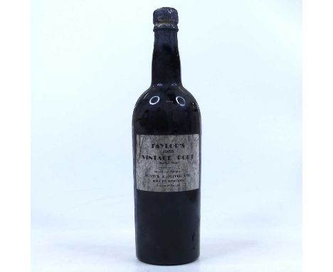Taylor's vintage port, 1955, one bottle  Ullage upper shoulder/low neck.Capsule with some wear and losses to edge.Label compl