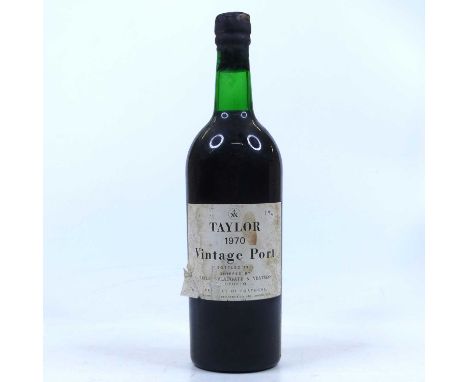 Taylor's vintage port, 1970, one bottle Ullage low neck. 