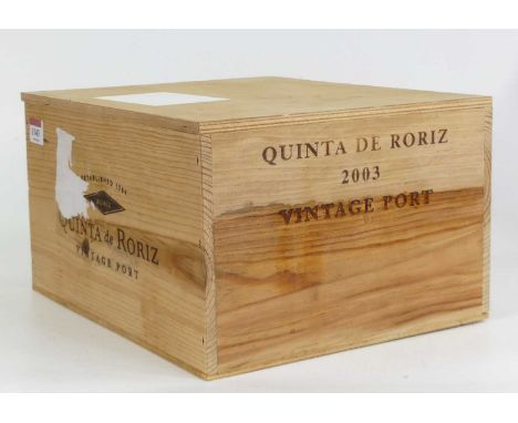 Quinta de Roriz vintage port, 2003, six bottles, OWC