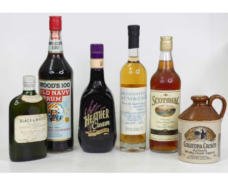 Mixed lot to include three Bell's commemorative Scotch whisky decanters in cartons and with contents; together with Wood's 10