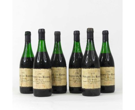 Domaine de la Masion M Doudet-Naudin Les Guettes 1970, Savigny-le-Beaune, six bottles