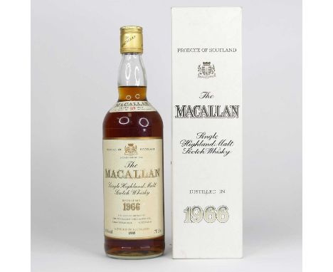 The Macallan 18 Years Old Single Highland Malt Scotch Whisky, distilled 1966, bottled 1985, 75cl, 43%, one bottle in carton