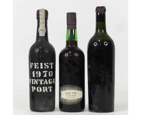 Feist Vintage Port 1970, one bottle, Wood Port Fine Quality produced in Portugal for Berry Bros &amp; Rudd, vintage unknown, 